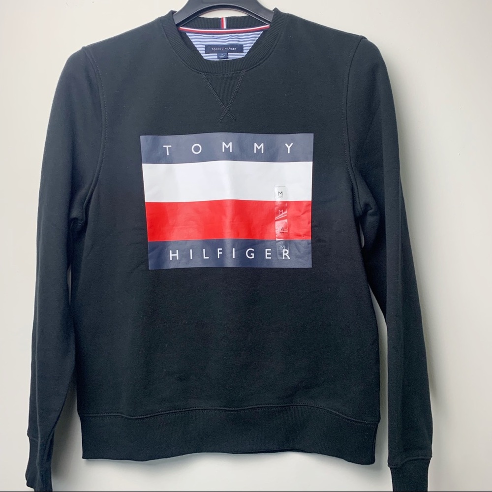 Tommy Hilfiger Black Big logo sweater